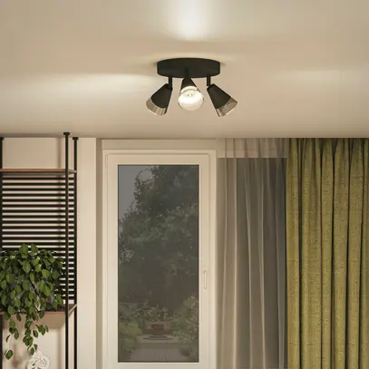 Spot Philips Cleft GU10 3×5W 235×196mm noir 