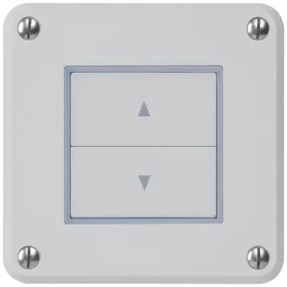 Interruttore per tapparelle INC robusto IP55 grigio con 2 tasti di comando combi 