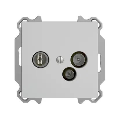 Prise d'antenne ENC TV-R-données DD11 5…65MHz EDIZIOdue gris clair 