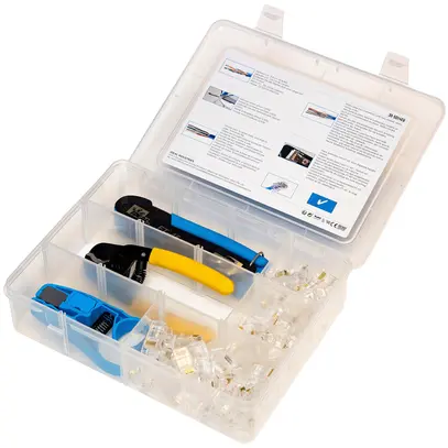 Jeu de sertissager IDEAL INDUSTRIES EMEA pour connecteurs RJ45 non blindés 
