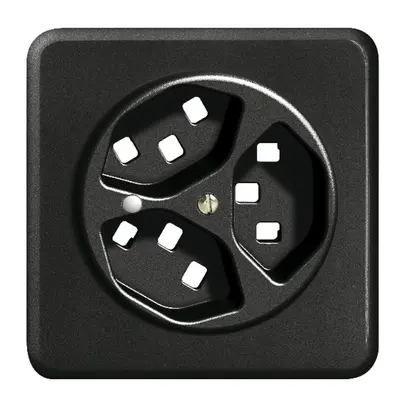 Kit frontale INC FH 3×T23 nero 86×86mm con lente 