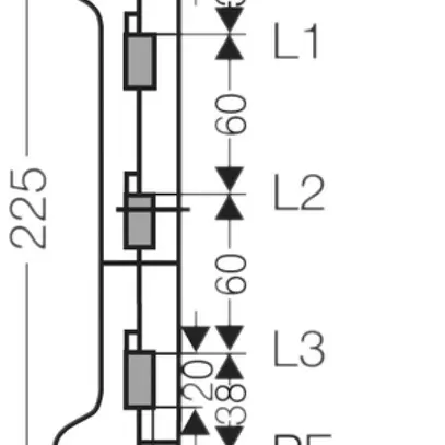 Sammelschienenträger Hensel für Sammelschienen 20×10mm, 400A 