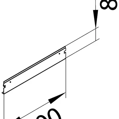 Embout Hager tehalit.BKB/BKG 500×80mm 