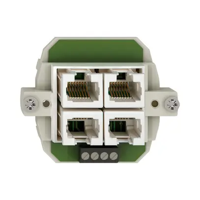 Einsatz BSE 4×RJ45 getrennt 