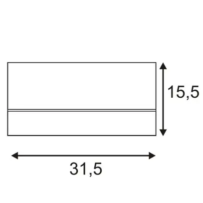 Plafonnier SLV KARDAMOD SURFACE, 2×GU10 75W carré IP20 blanc 