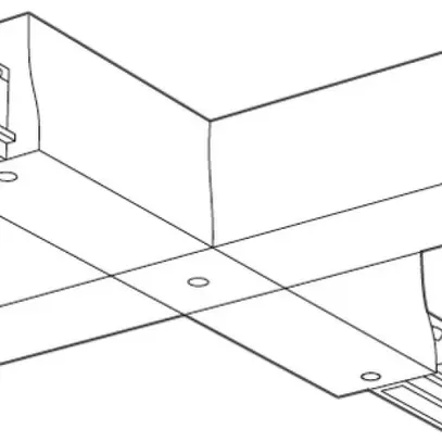 Raccord en X Lytespan 3, argent 
