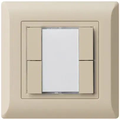Pulsante universale INC 4×kallysto.line senza LED beige 