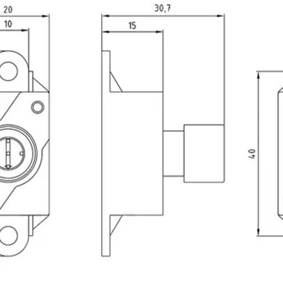 Modulo di derivazione ASi Siemens 3RX9 1×uscita con raccordo M12 IP67 