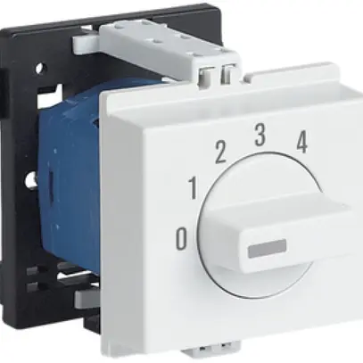 Interruttore rotativo AMD K&N, 12A/690V -/1L, manopola grigio chiaro "0-1-2-3-4" 