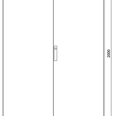 Armadio da suolo Hager FG24WE 1100×2000×400mm grigio 