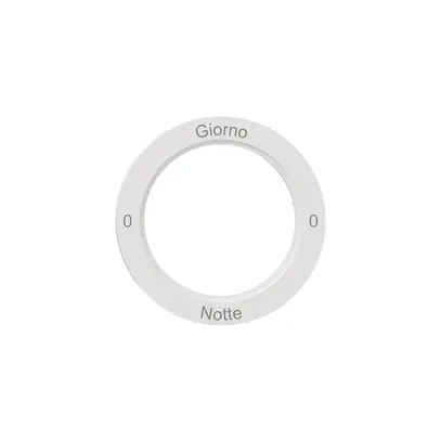 Kennscheibe NEVO, f.Drehschalter, 0-Giorno-0-Notte, weiss 