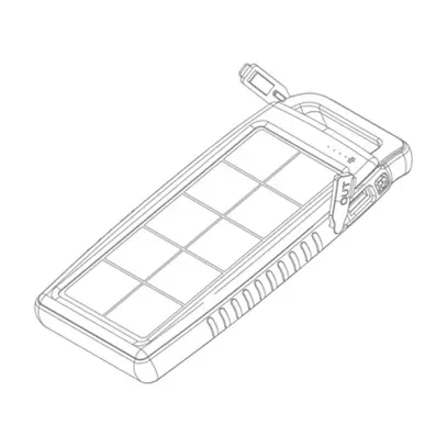 Powerbank XLayer PLUS Solar 15000mAh 2×USB-A ≤2.1A 169×88.5×24mm 380g 