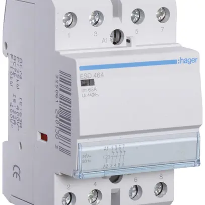 Contattore AMD Hager 24VAC 0 chiusura 4 apertura 63A 3UM 