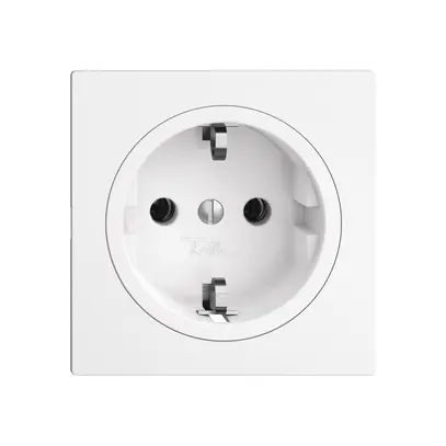 Presa Feller EDIZIOdue Schuko 16A 230V 60×60mm bianco 
