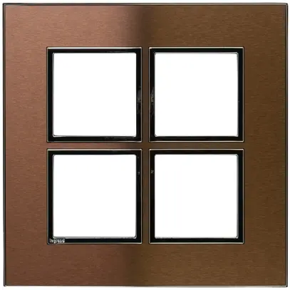 Cadre de recouvrement ATO 2×2 module, pink champagne brushed 