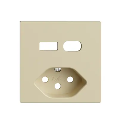 Montageset Feller EDIZIOdue für Steckdose USB Typ A+C + Typ 13 vanille 