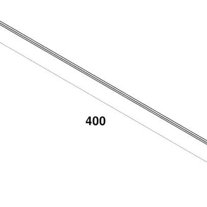 Binario conduttore AP SLV TRACK 48V 1fa alluminio bianco 4000mm 