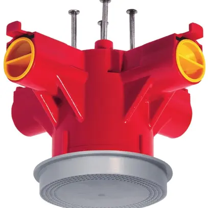 Lampendübel MT Crallo-Star Ø60×85mm mit Montagering 4×M20/M25 rot 