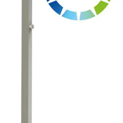 Lampadaire LED DOTLUX ASSISTsunlike 60W 7200lm 855 VAR argent 