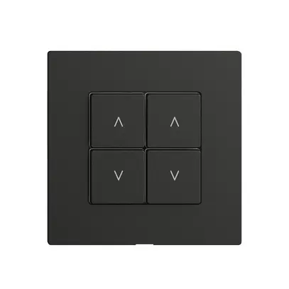 Interruttore tapparelle 2K/4T Edue Wiser nero 