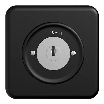 Contact pivotant ENC 0<-1/2P STANDARDdue noir avec serrure de sûreté 