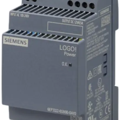 Stromversorgung Siemens LOGO!POWER, IN:100…240VAC, OUT:12VDC/4.5A, 3TE 
