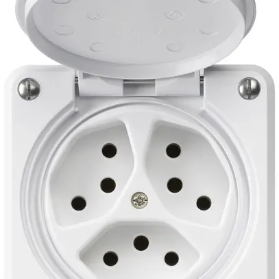 Presa INC robusto 3×tipo 13 bianco per combinazione 