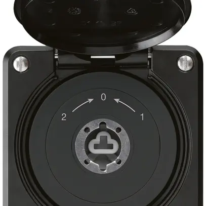 Contact pivotant à clé ENC robusto IP55 noir clapet sans cylindre invers.combi 