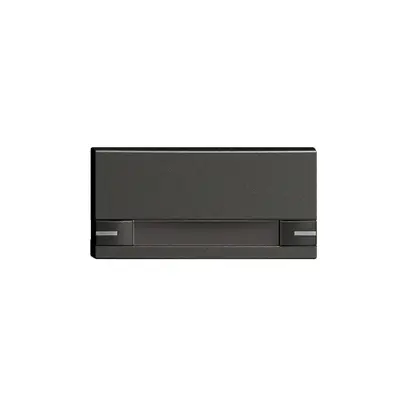 Touche 1/2 KNX/électron.a.LED+ pap.EDIZIOdue commande 2×1 noir 