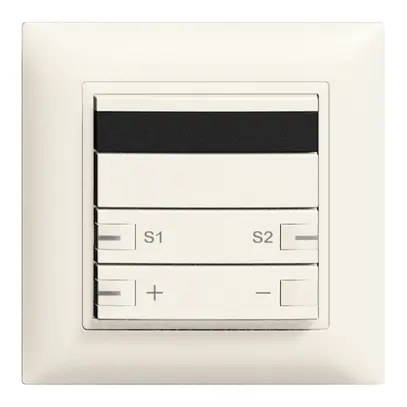 Poussoir ENC ZEP IR-dimm-scène 1c/2t station cen-sec.EDIZIOdue blanc 