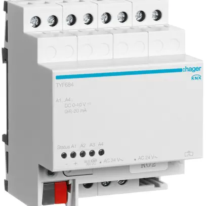 Uscita analogica AMD KNX Hager quadruplo 
