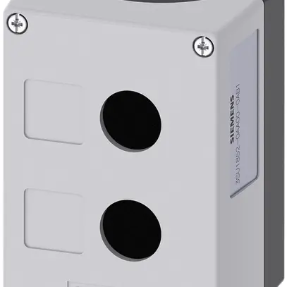 Boîtier Siemens SIRIUS ACT, 2-fois, encoche du bouclier, métal gris 