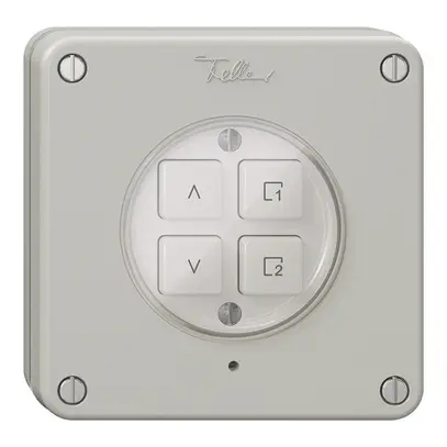 Interruttore tapparelle INC 1K/4T scena NEVO Wiser grigio chiaro 