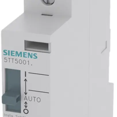Contattore di potenza Siemens SENTRON INSTA 5TT5 24VAC, 1Ch/1R 20A, 0/1/auto 