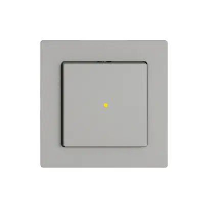 Interruttore a pulsante luminoso EDIZIO.liv SNAPFIX® 3/1L lent.front.KS gi grc 