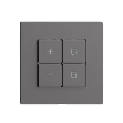 Dimmer Uni-LED 1K/4T scena Edue Wiser grigio scuro 