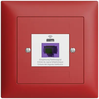 Presa ritorno INC EDIZIOdue FMI 1×RJ45 p.Swisscom VoIP, 8 poli, UTP, berry 