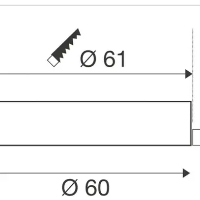 Plafonnier LED INC SLV MEDO 60 33W 4600lm 930/940K 80° Ø600mm blanc 