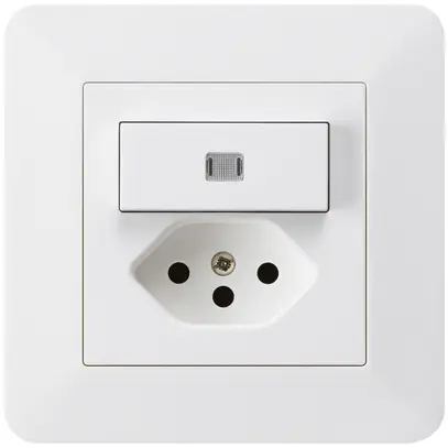 Combinazione luminosa INC A-R/1P+T13 bianco kallysto.trend protezione bambini 