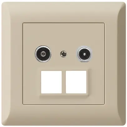 Prise multimédia ENC kallysto.line R/TV 19dB 2GHz beige 