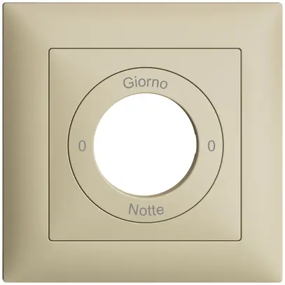 Frontset 0-Giorno-0-Notte EDIZIOdue vanille 88×88mm für Schlüsselschalter 