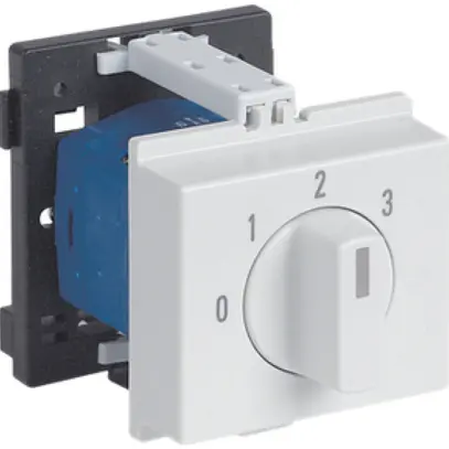 Interruttore rotativo AMD K&N, 20A/690V 5/1L, manopola grigio chiaro, "0-1-2-3" 