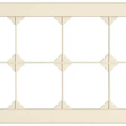 Intestazione INC EDIZIO.liv SNAPFIX® 2×4 per combinazioni a libera scelta crema 