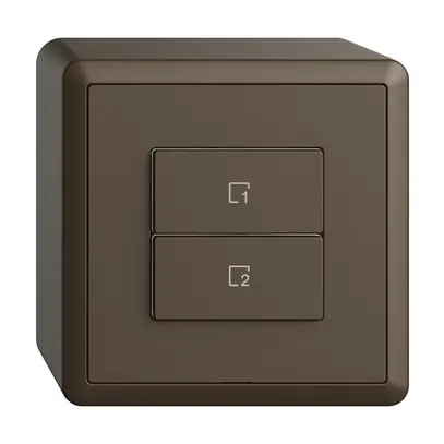 Poussoir scène AP 2 scènes vertical/2T WLAN Edue Wiser coffee 