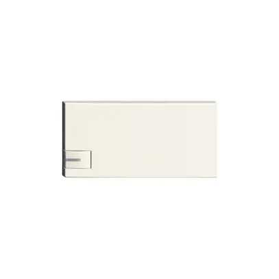 Pulsante 1/2, vuoto, 1 LED ZEP bianco 
