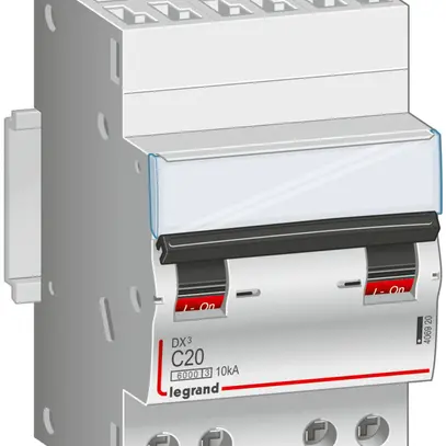 Disjoncteur Legrand C 4P 13A 4500A/6kA raccordement broches 