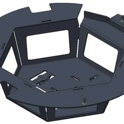 Boîtier Woertz pour DAK 8845/8841 6 FLF horizontal vide 