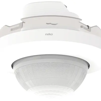 UP-Präsenzmelder Niko P46LR 360° Slave DALI BMS 32…37m IP20 weiss 