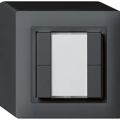 Poussoir universel AP 4×kallysto avec LED anthracite 