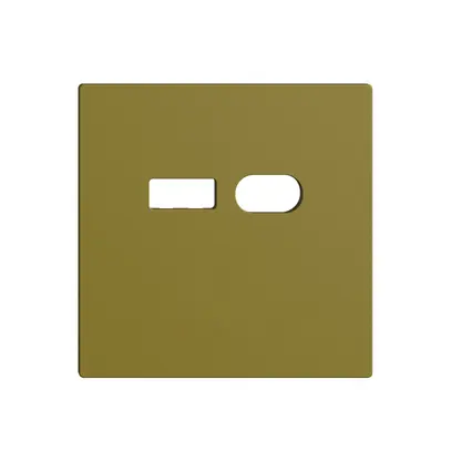 Kit di montaggio Feller EDIZIOdue per presa USB 18W tipo A + tipo C olive 